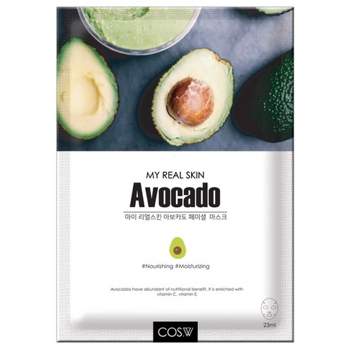 My Real Skin Avocado Facial Mask, 23ml