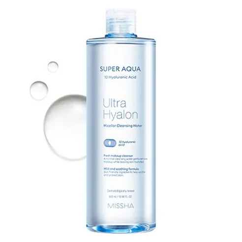Super Aqua Ultra Hyaluron Micellar Cleansing Water, 500ml