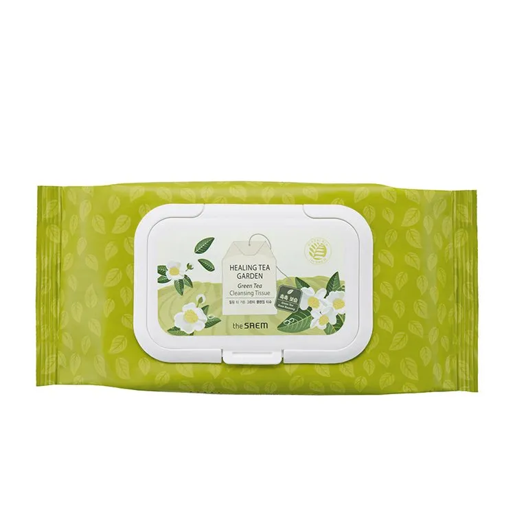 Healing Tea Garden Green Tea Cleansing Tissues, 60ea