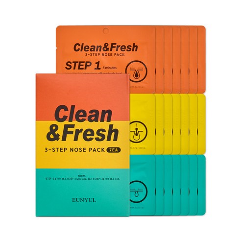Clean & Fresh 3-Step Nose Patch, 7ea