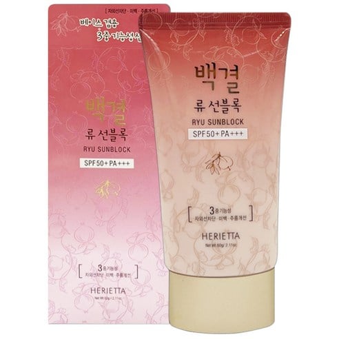 Beakgyul Ryu Sunblock [SPF50+/PA+++], 60g