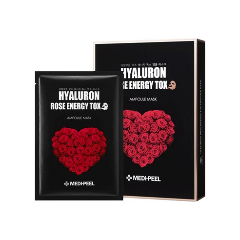Hyaluron Rose Energy Tox Ampoule Mask, 1ea