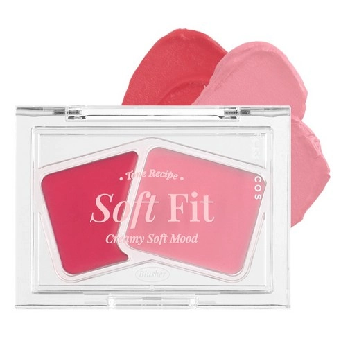 Soft Fitting Cream Blusher, 02 Peach Like, 1pack