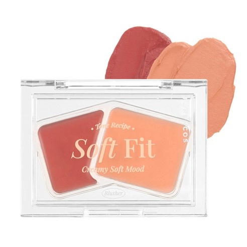 Soft Fitting Cream Blusher, 01 Apricot Milk, 1pack