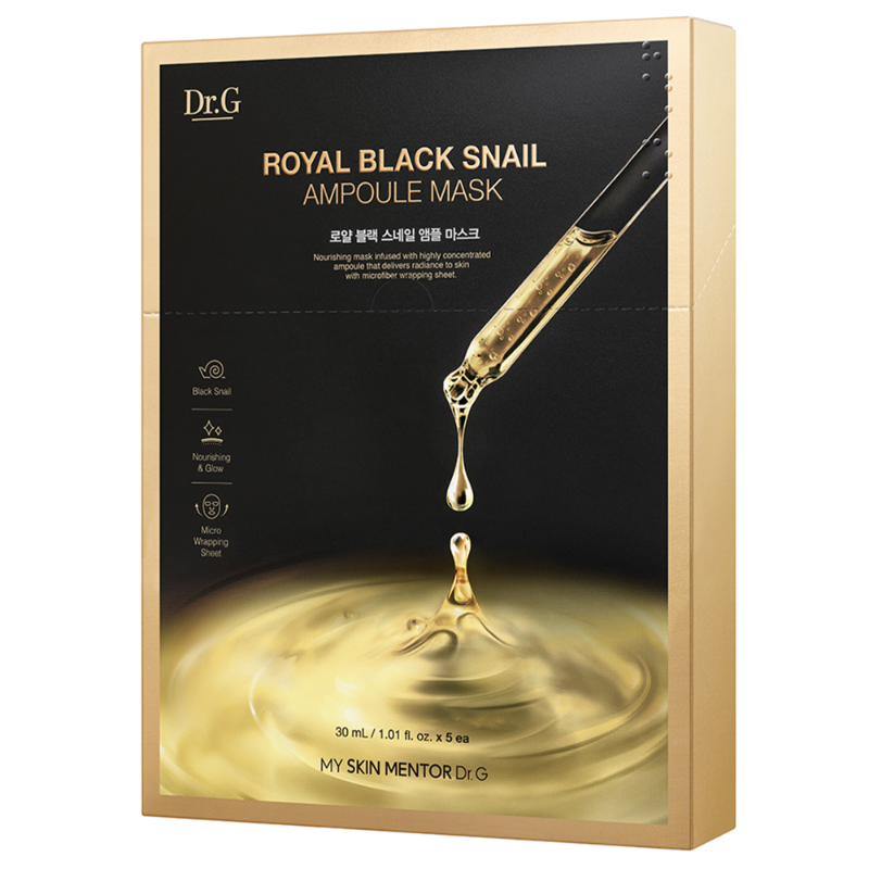 Royal Black Snail Ampoule Mask, 5ea, 1pack