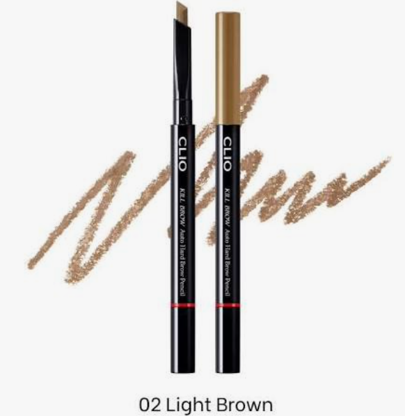 Kill Brow Auto Hard Brow Pencil, 0.31g, 02 Light Brown, 1pack