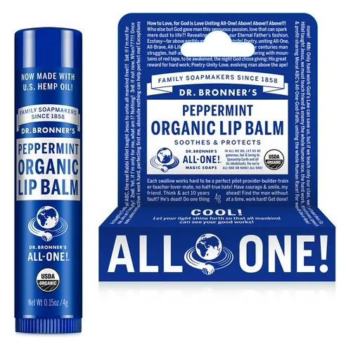 ORGANIC LIP BALM [PEPPERMINT], 4g, 1pack