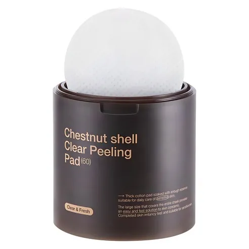 Chestnut Shell Clear Peeling Pad, 60ea, 1pack