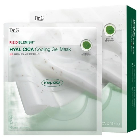 R.E.D Blemish Hyal Cica Cooling Gel Mask, 10ea, 1pack