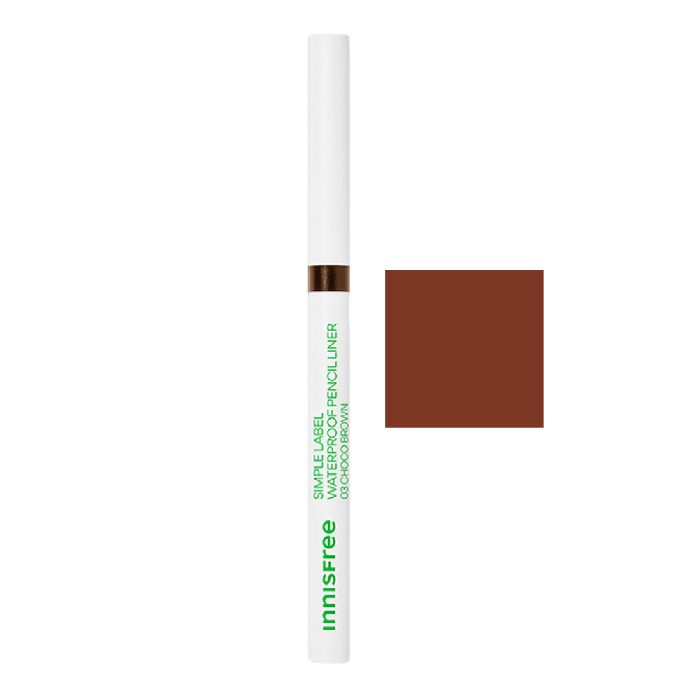 Waterproof Pencil Liner, 0.1g, 03 Choco Brown, 1pack