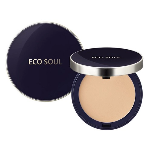 Eco Soul Perfect Cover Pact, 11g, 21 Light Beige, 1pack