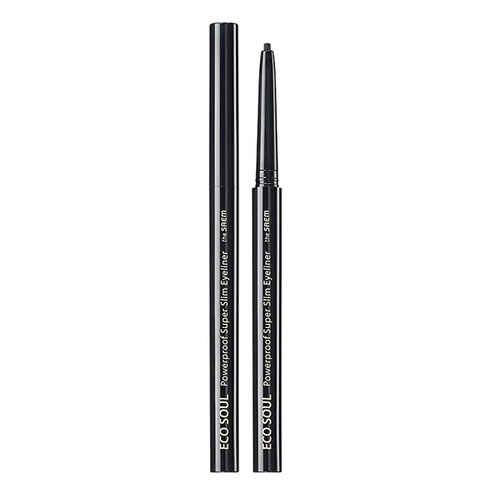 Eco Soul Powerproof Ultra Slim Eyeliner, 0.1g, Night Black, 1pack - Image 1