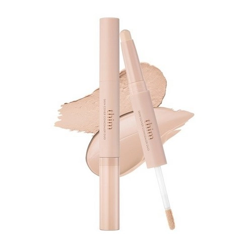 Skin Cover Concealer Duo, [Stick] 1.3g / [Liquid] 5g, 01 Ivory, 1pack
