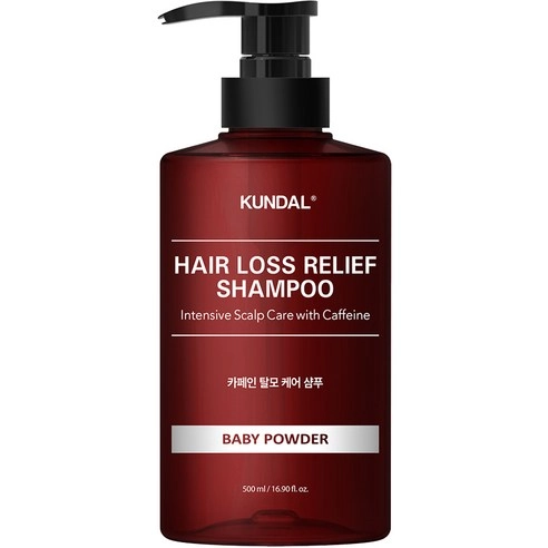 Caffeine Hair Loss Relief Shampoo [Baby Powder], 500ml, 1pack