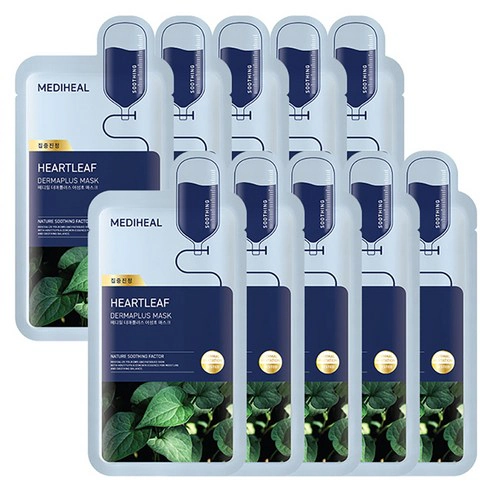Heartleaf Dermaplus Mask, 10ea, 1pack