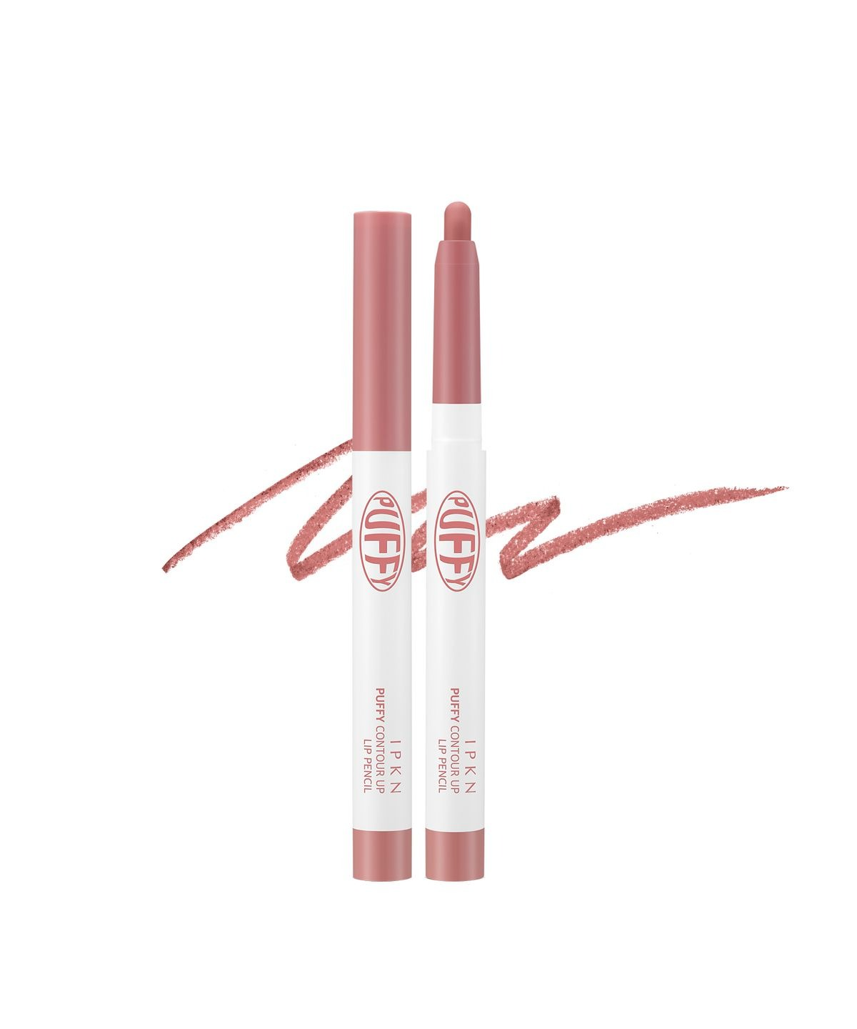 Puff Contour Lip Pencil, 0.8g, 02 Roseberry Chip, 1pack