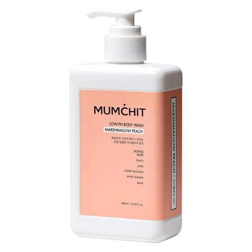 Mild Acid Body Wash [Marshmallow Peach], 400ml, 1pack