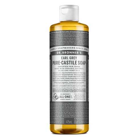 Earl Grey Pure Castile Soap, 475ml, 1pack
