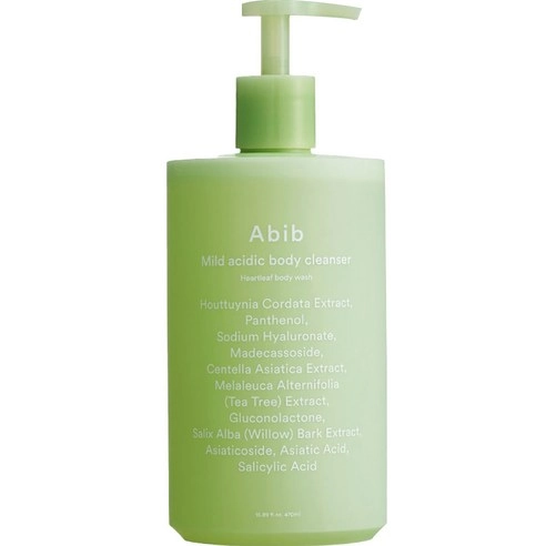 Mild Acidic Body Cleanser Heartleaf Body Wash, 470ml, 1pack