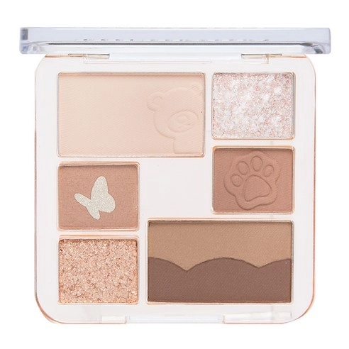 Wonder Soft Layer Eye Palette, 6.8g, 01 My Teddy, 1pack