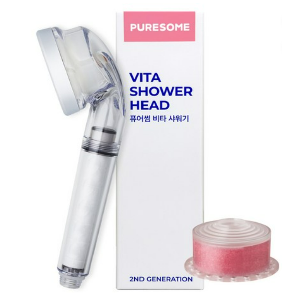 Vita Puresome Shower Head, Flower Garden, 1pack