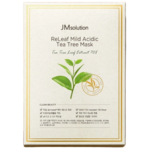 Relief Mild Acidic Tea Tree Mask, 10ea, 1pack