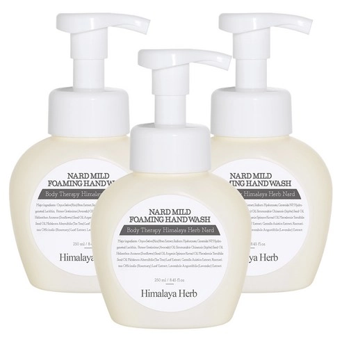 Mild Foaming Hand Wash [Unscented], 250ml*3, 1set