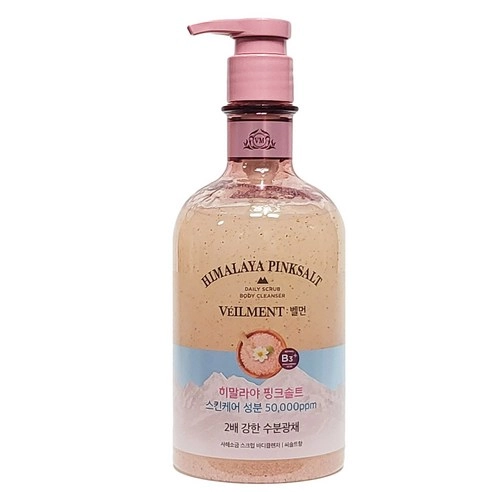 Natural Spa Scrub Body Wash [Himalayan Pink Salt], 400ml, 1pack