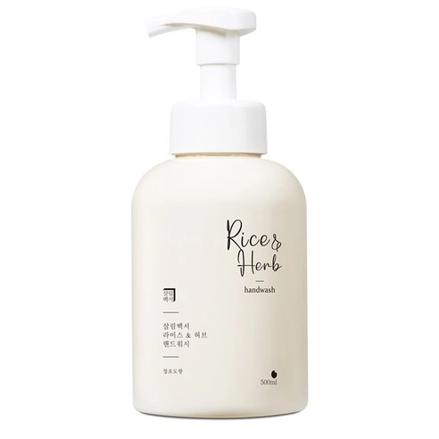 Rice and Herb Hand Wash [Green Grape Scent], 500ml, 1pack