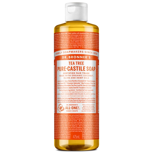 PURE CASTILE SOAP [TEA TREE], 475ml, 1pack