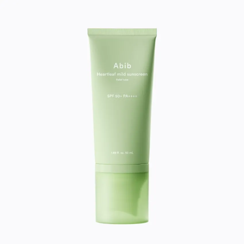 Heartleaf Mild Sunscreen Relief Tube SPF50+ PA++++, 50ml, 1pack