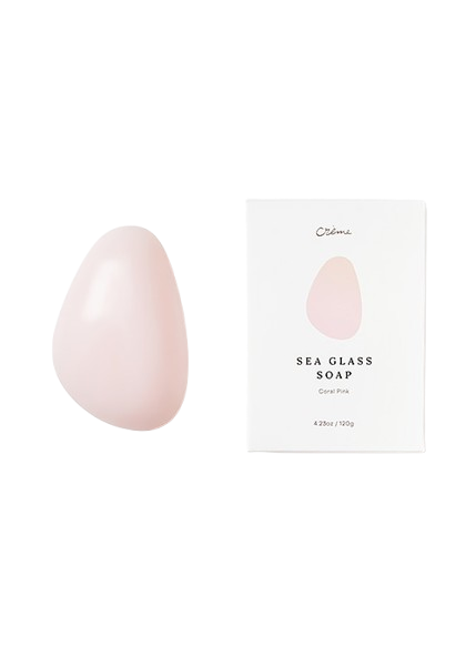 Sea Glass Soap [Coral Pink], 120g, 1pack