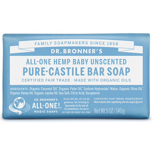 Baby Mild Pure Castile Bassoap, 140g, 1pack