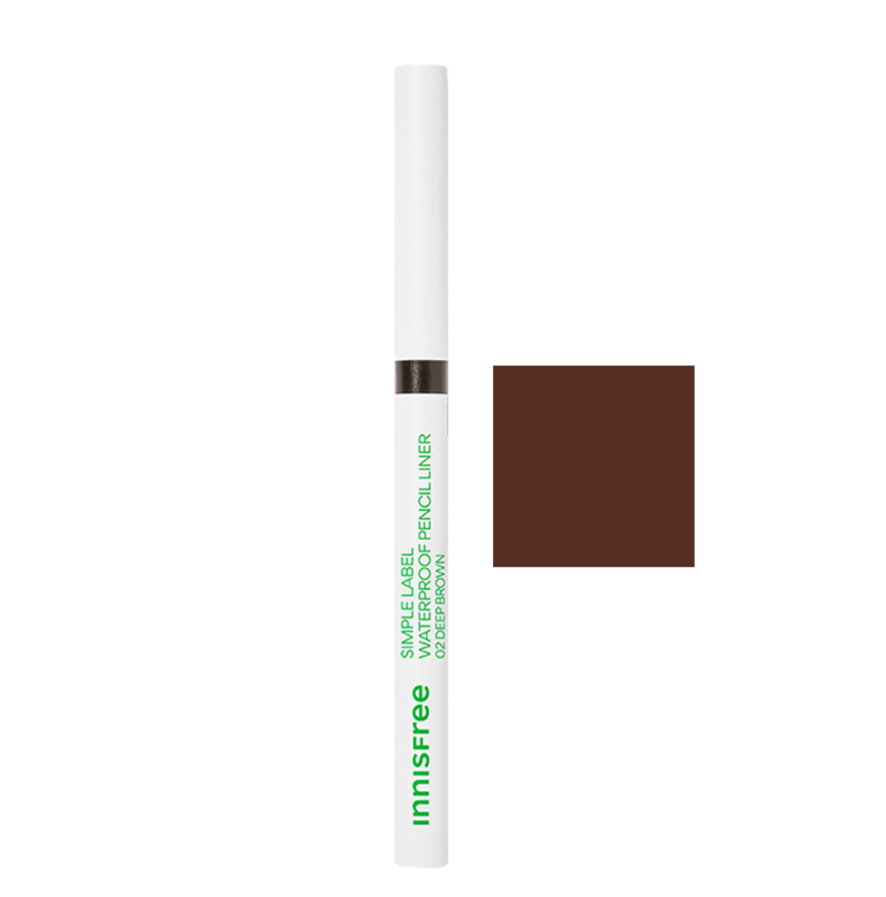 Waterproof Pencil Liner, 0.1g, 02 Deep Brown, 1pack