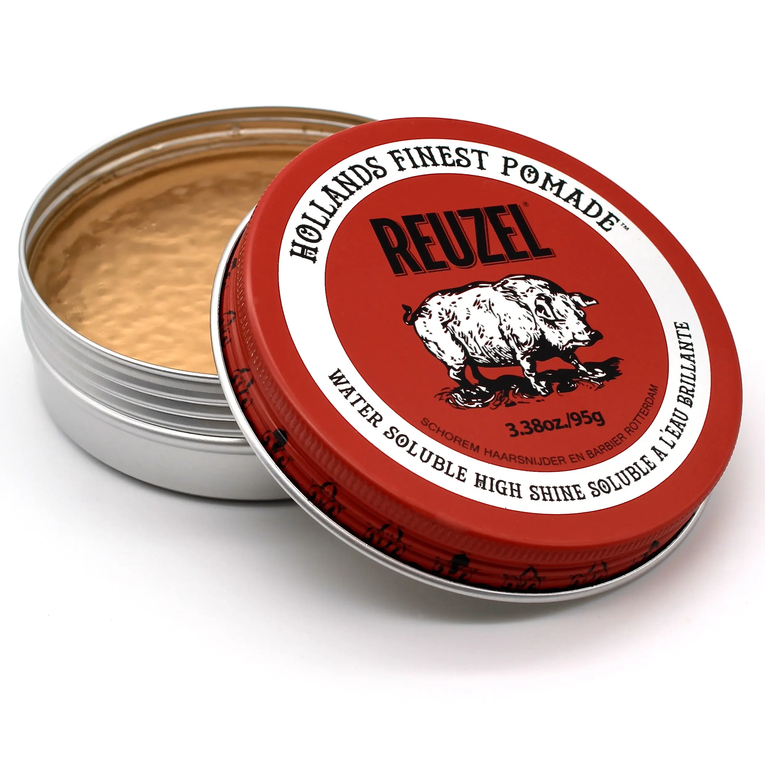 Red Water Soluble High Shine Pomade, 35g, 1pack