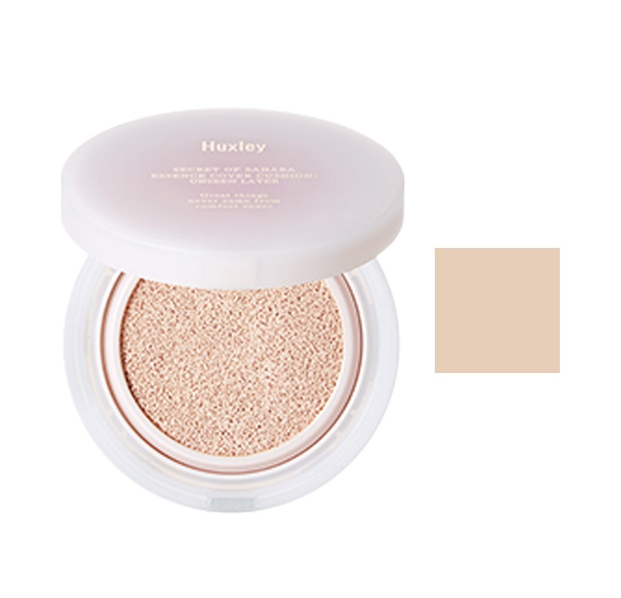 Secret of Sahara Essence Cover Cushion Unseen Layer [SPF23/PA++], 12g, 02 Coral Sand, 1pack