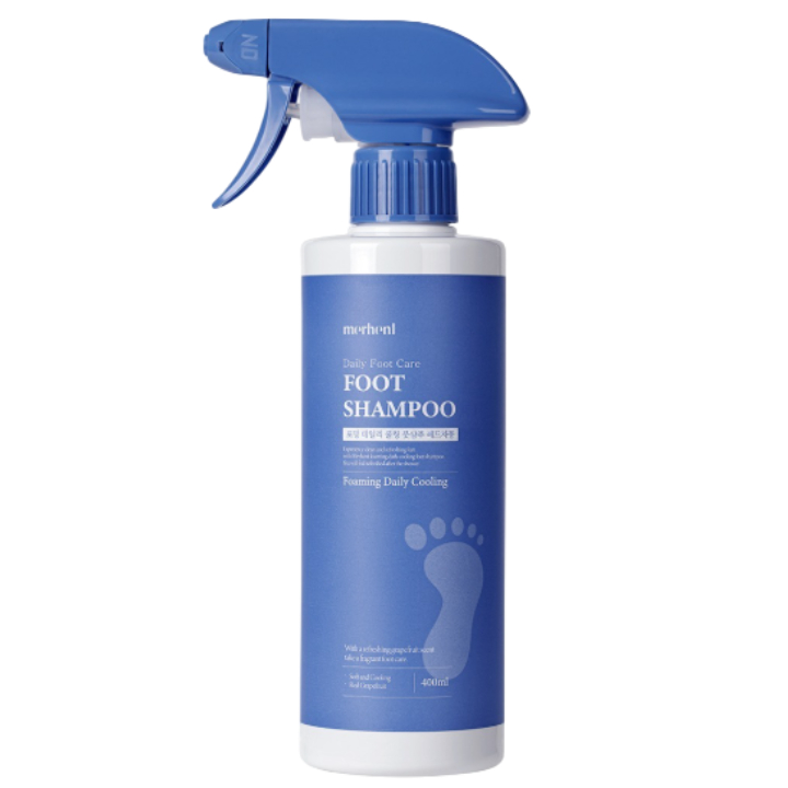 Foaming Daily Cooling Foot Shampoo [Red Grapefruit], 400ml*2, 1set