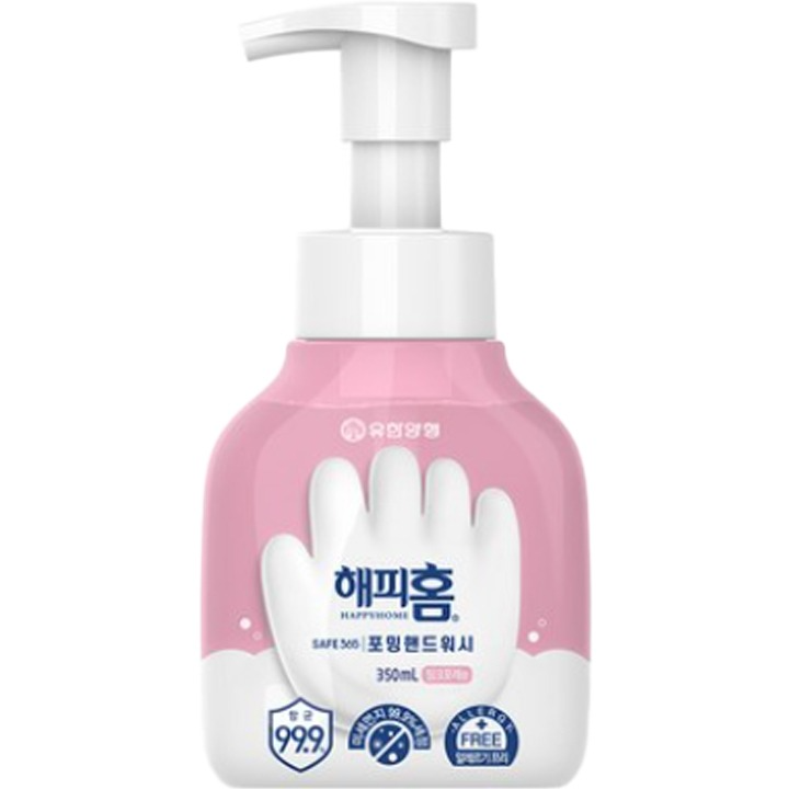Happy Home SAFE 365 Foaming Hand Wash [Pink Forest Scent], 350ml, 1pack