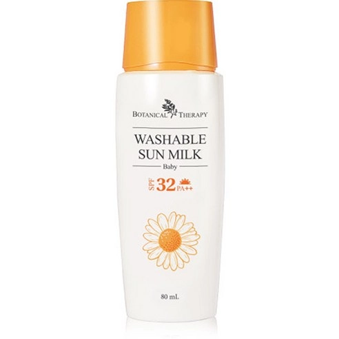 Baby Washable Sun Milk [SPF30/PA++], 80ml, 1pack