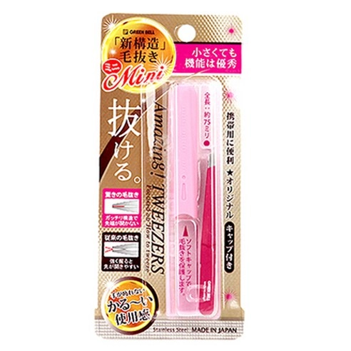Amazing tweezers mini GT-227, 1ea, Pink, 1pack