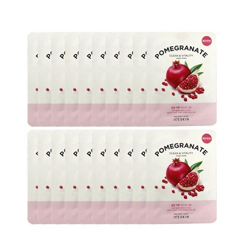 Vivid Mask Sheet [Pomegranate], 20ea