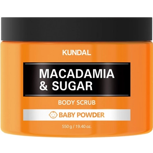 Macadamia & Sugar Body Scrub [Baby Powder], 550g, 1pack