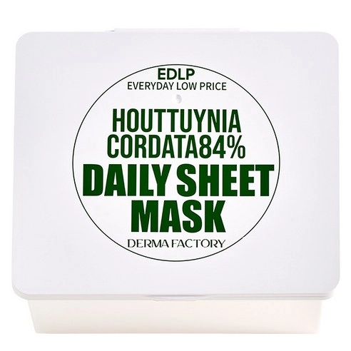 EDLP Houttuynia Cordata 84% Daily Sheet Mask, 30ea, 1pack