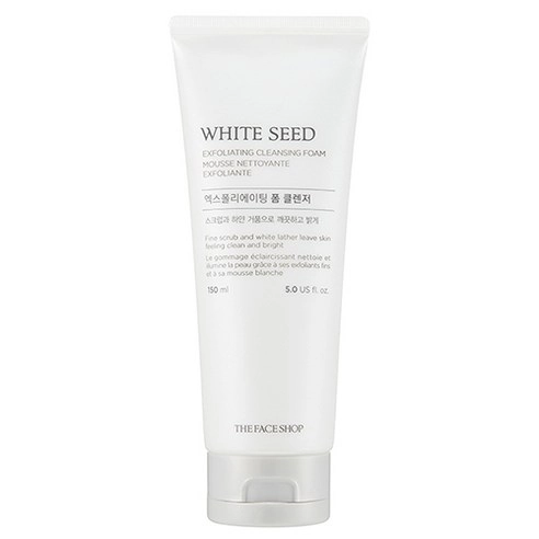 White Seed Exfoliating Foam Cleanser, 150ml, 1pack