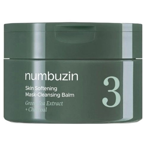 No. 3 Pore & Makeup Cleansing Balm with Green Tea and Charcoal, 85g, 1pack